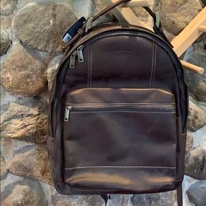 Bass Leather Laptop Backpack
